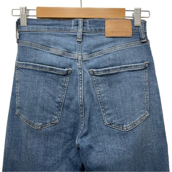 Citizens of Humanity Jeans Isola Cropped Flare Lawless Medium Wash Size 25 | 0 - Picture 6 of 13